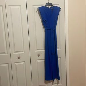 DKNY. BRAND NEW, with tags on. NEVER WORN Royal blue wide leg, jumpsuit.